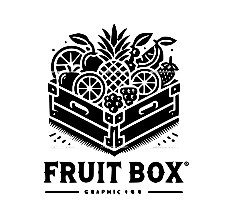 the fruit box graphic logo