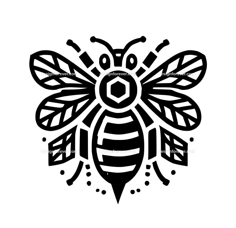 bee graphic logo