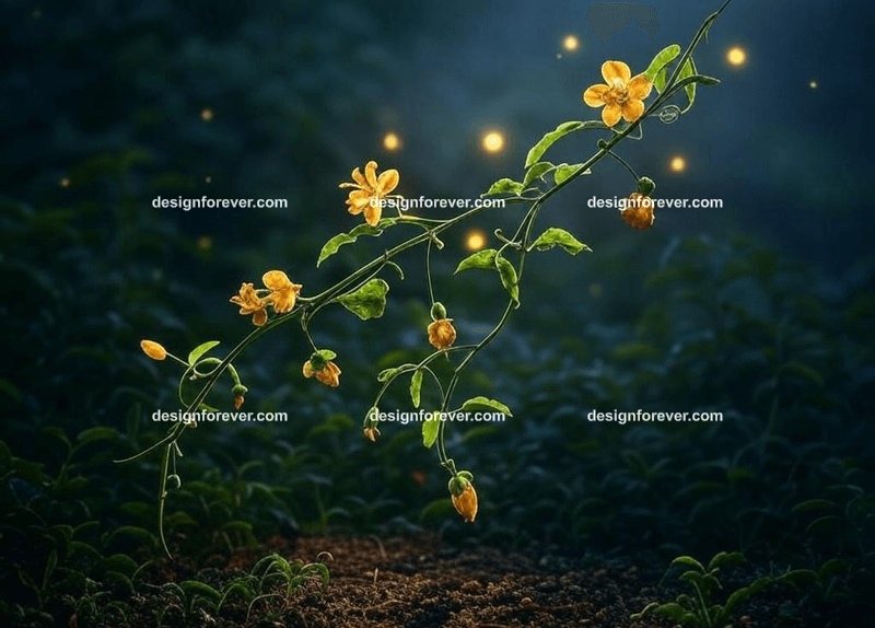 golden flowers