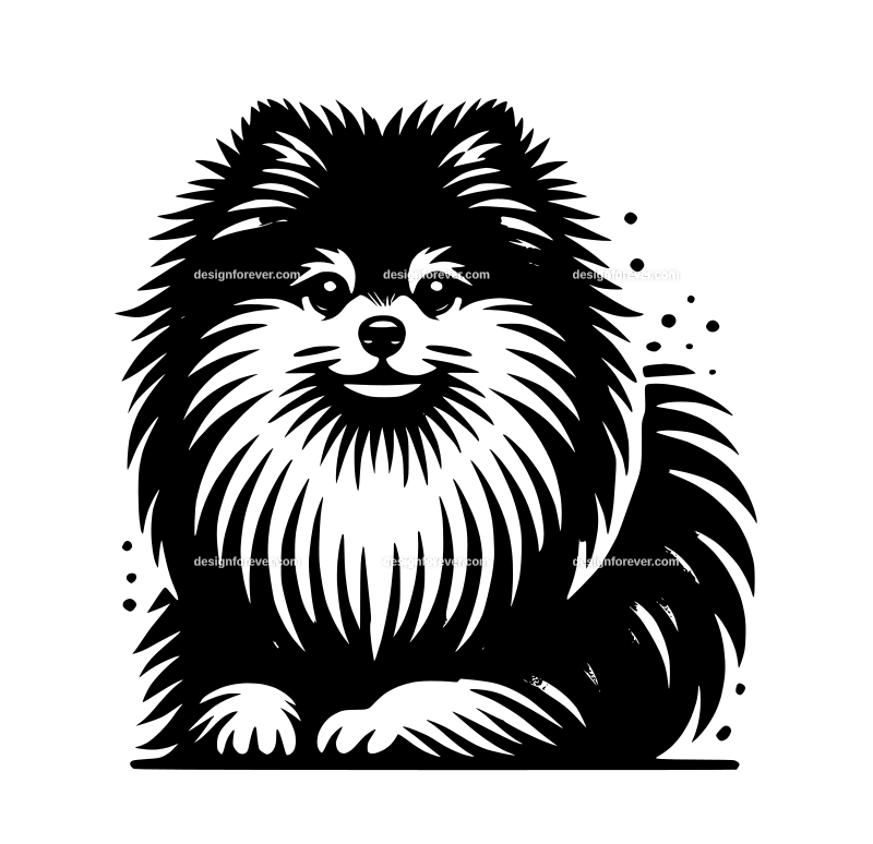pomeranian graphic logo