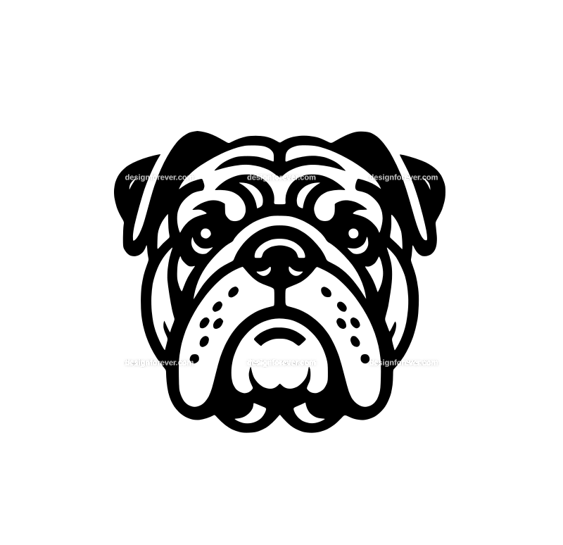 bulldog graphic logo