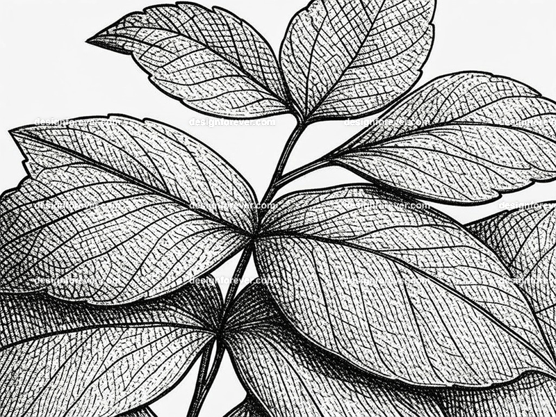 the poison ivy  closeup  macro