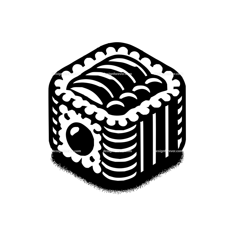 sushi graphic logo