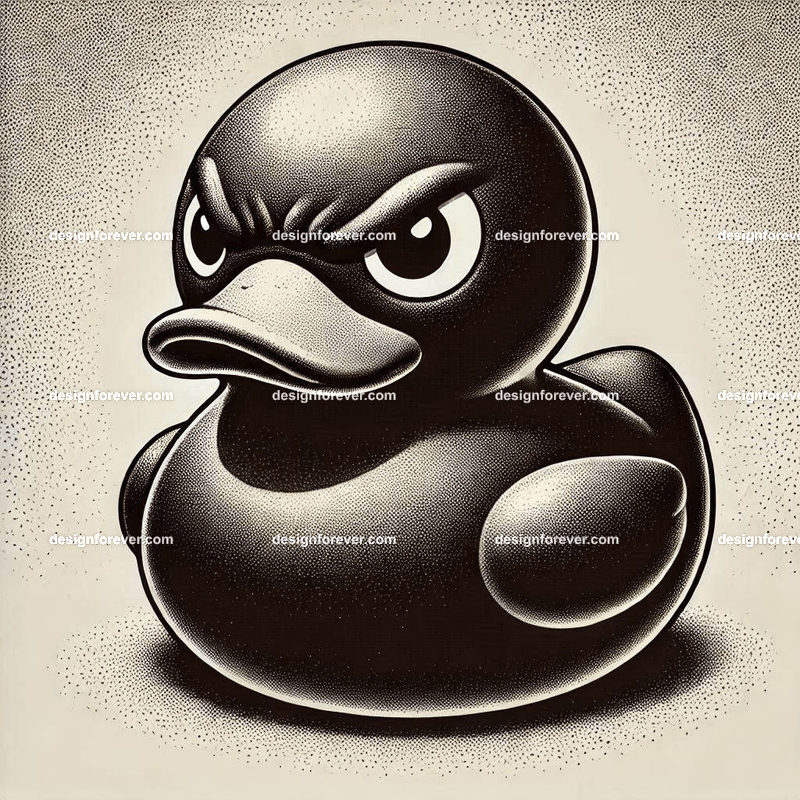 the angry rubber duck