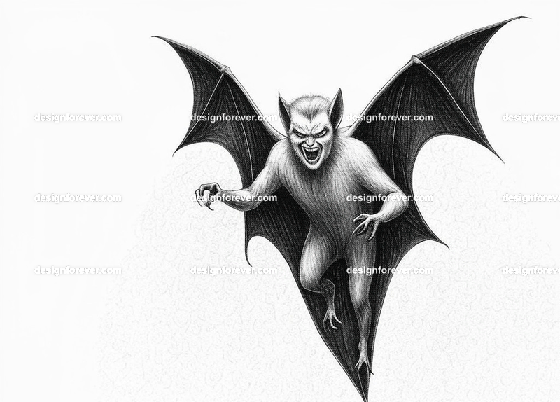 vampire morphing into bat in his castle