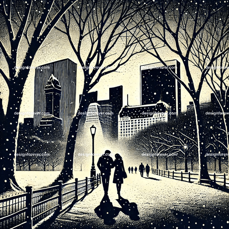 couple taking walk at central park