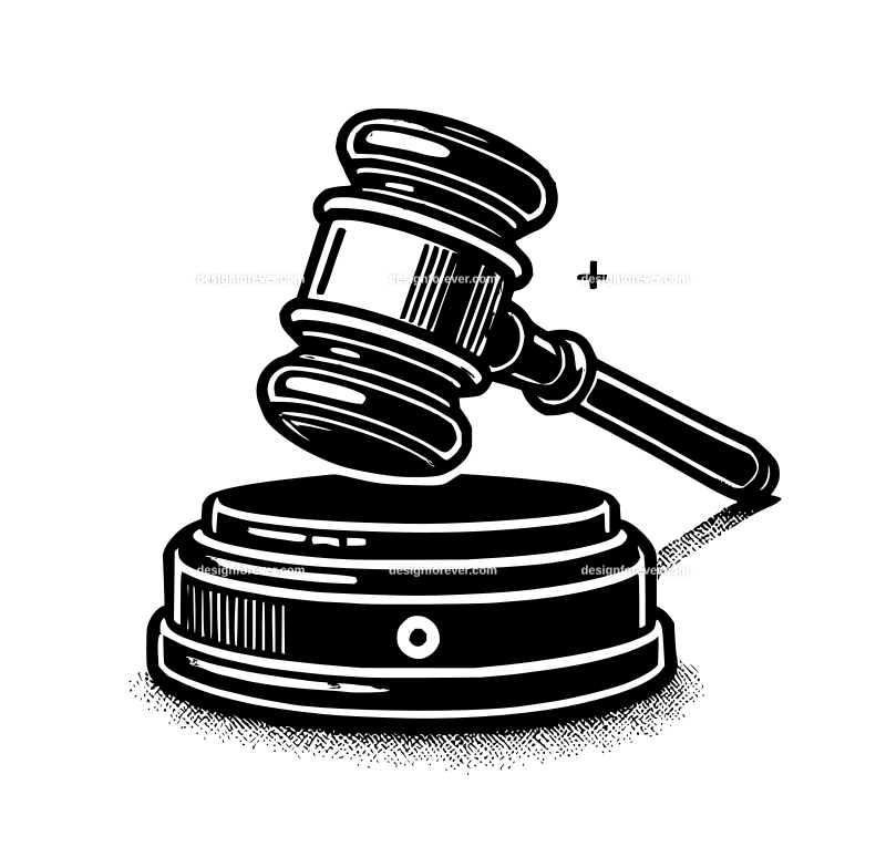 auction gavel graphic logo