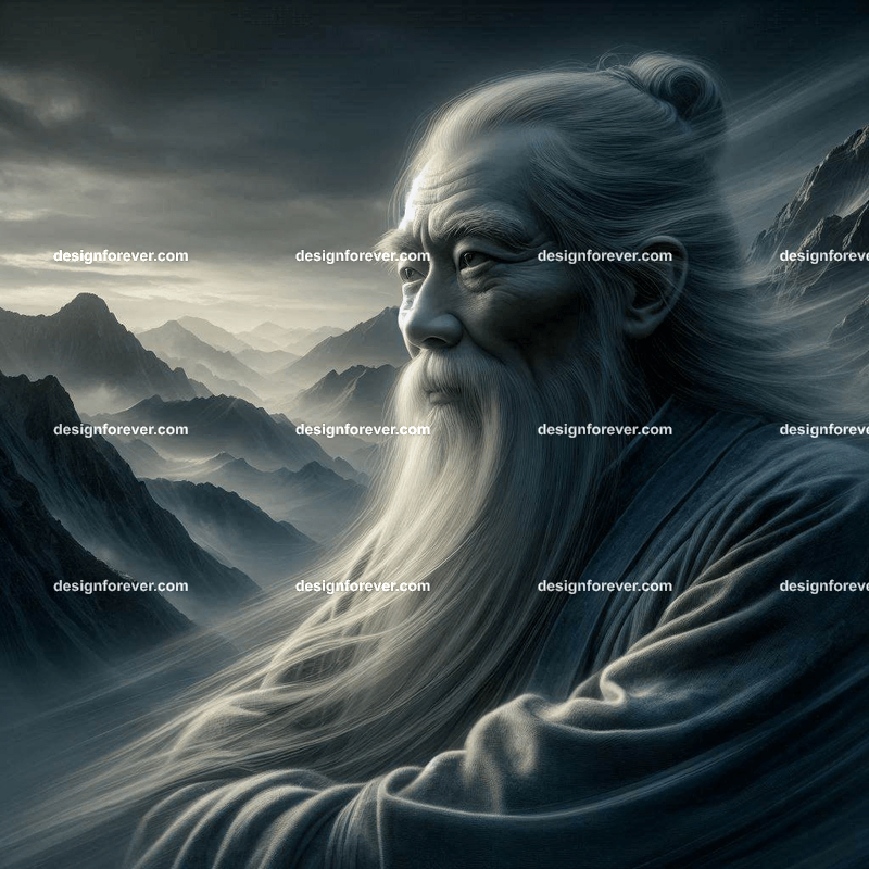 chinese philosopher in the mountains