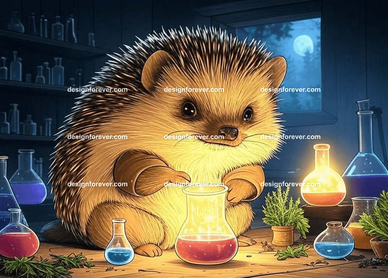 Hedgehog in a small workshop