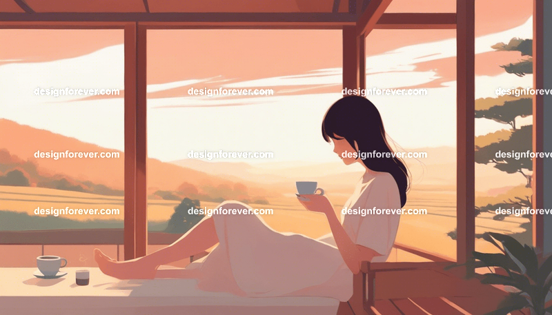 young woman cooking ramen