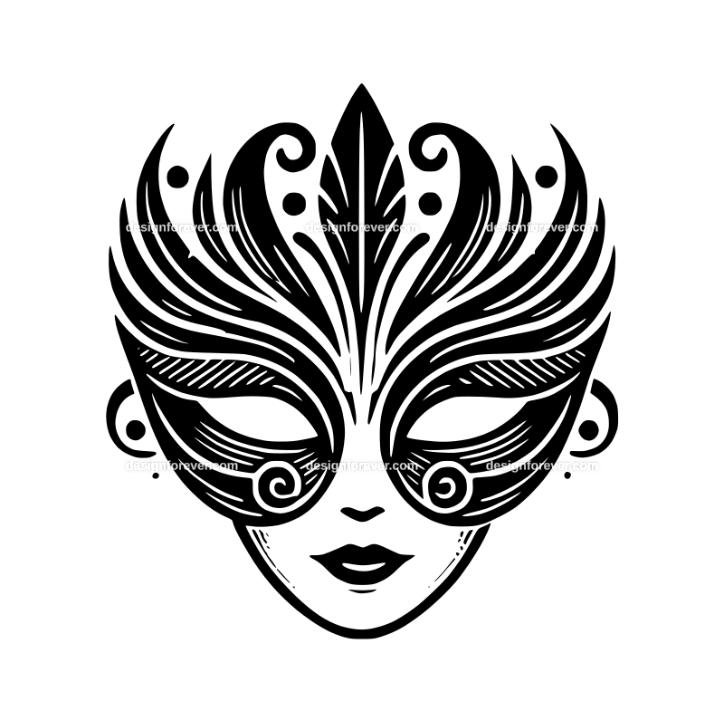 masquerade mask graphic logo