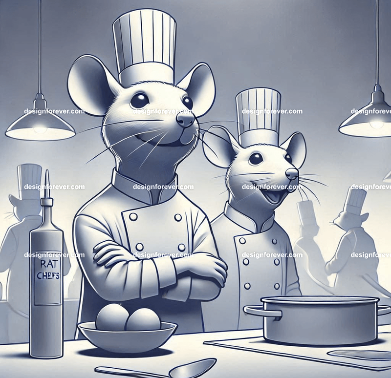 Anthropomorphs rat chefs