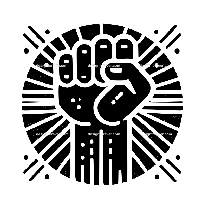 fist punch graphic logo