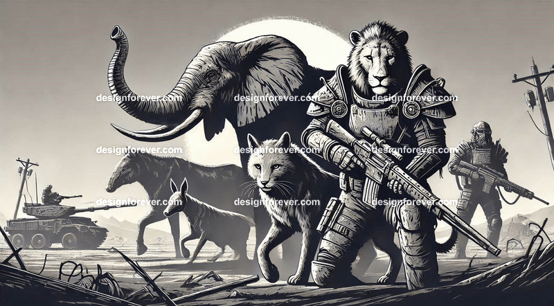 Animals as wasteland warriors