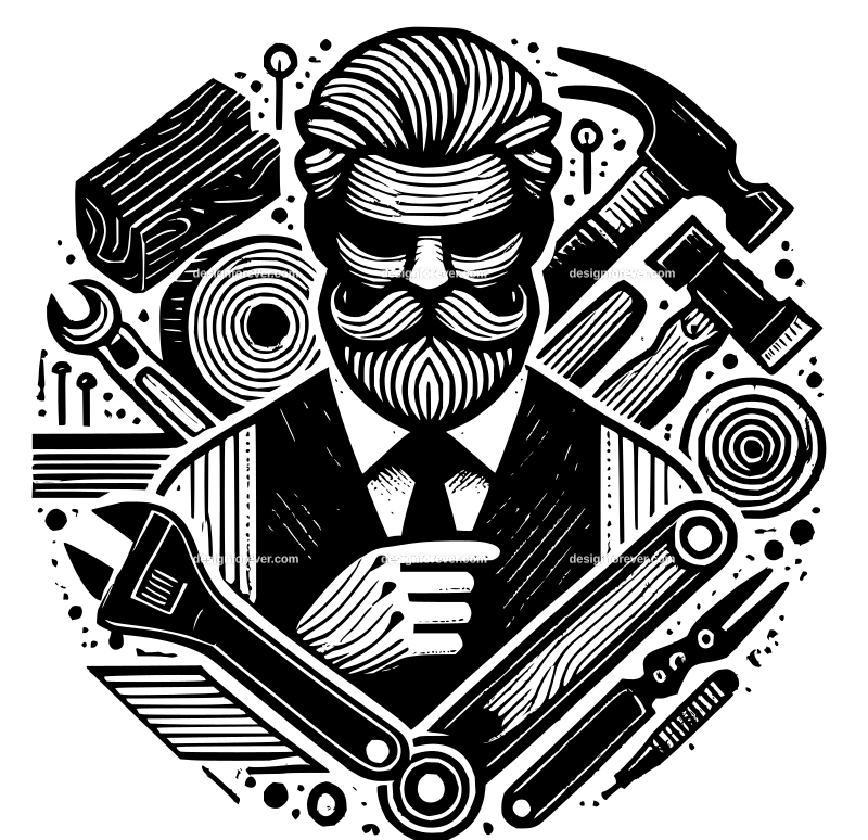 the woodcraftsman graphic logo