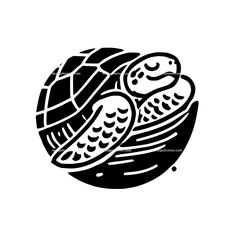 the sleeping turtle logo