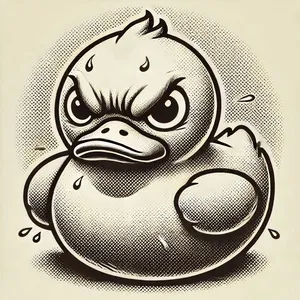 the angry rubber duck