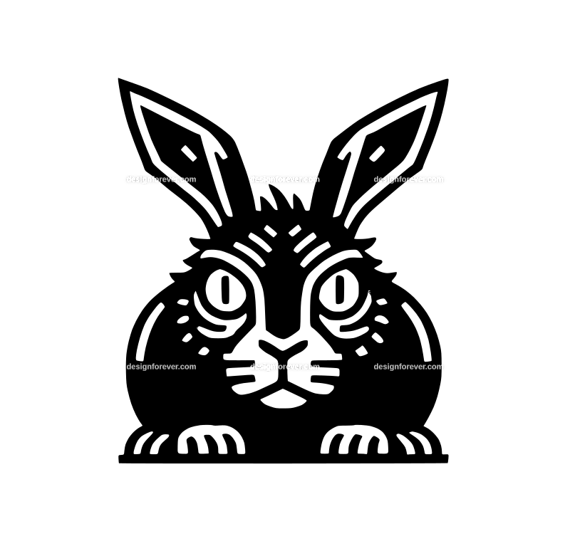 the ugly rabbit graphic logo