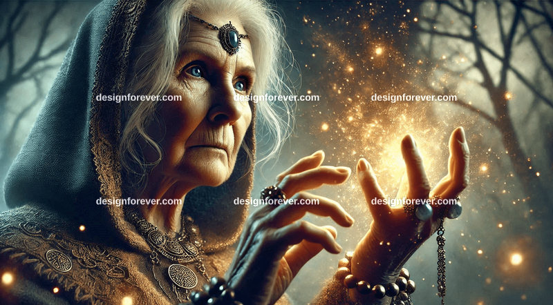 old woman with power of summoning