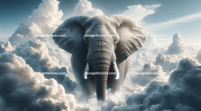 elephant in the clouds