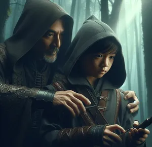 orphan boy in woods taught in secret by master assassin
