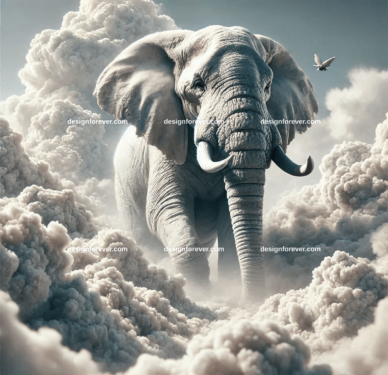 elephant in the clouds