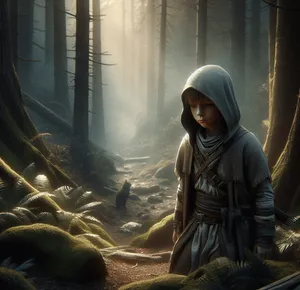 orphan boy in woods taught in secret by master assassin