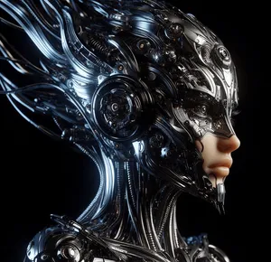 daughter of the raven – A mix of sharp, industrial cyberpunk textures and high