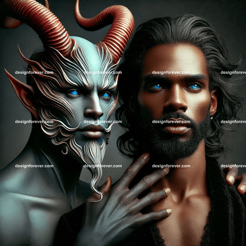 the evil king and his demon advisor