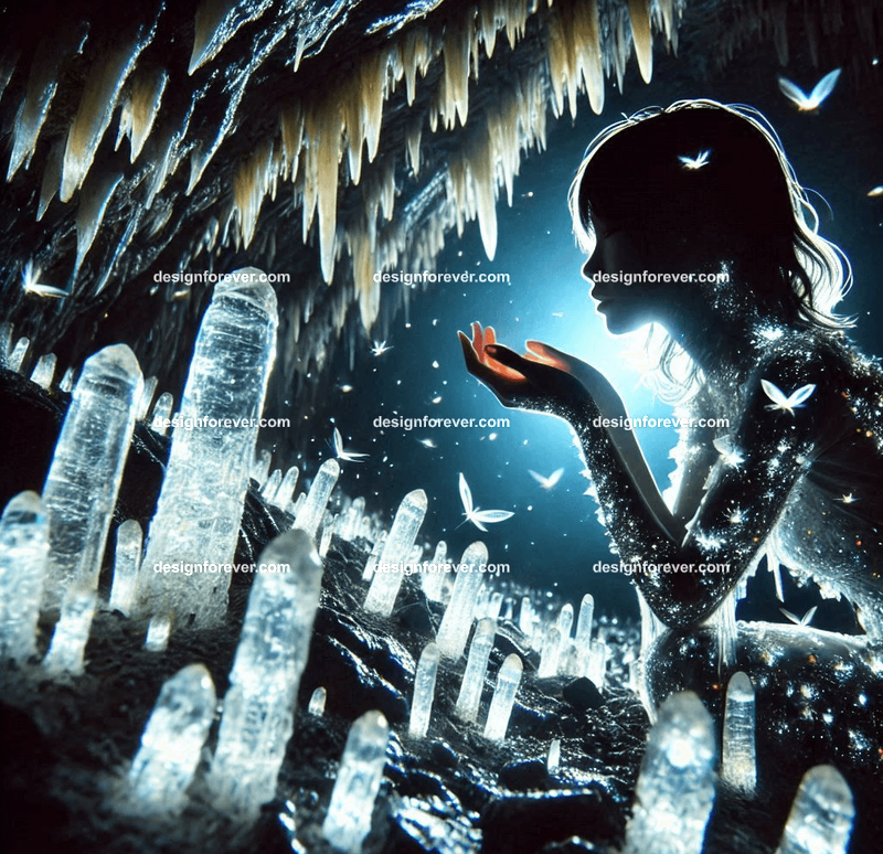 An otter crafting miniature boats from driftwood, surrounded by enchanted tools and glowing river reeds