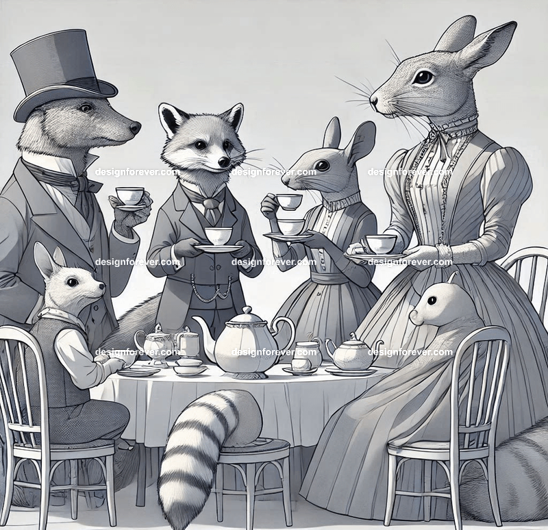Animals as tea party animals