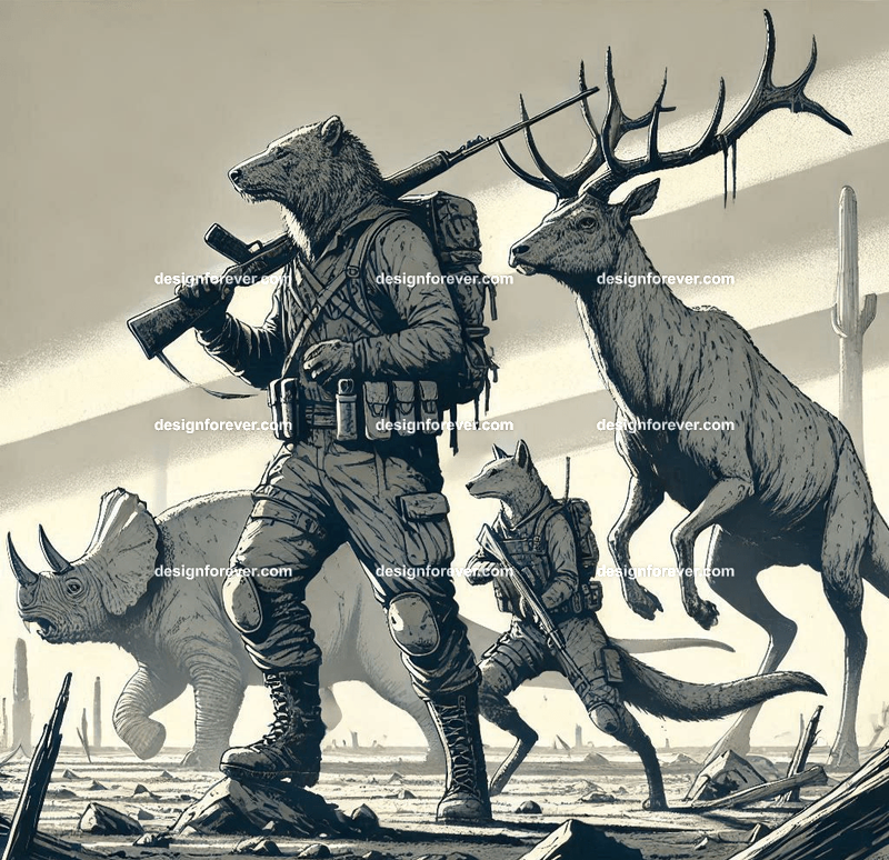 Animals as wasteland warriors