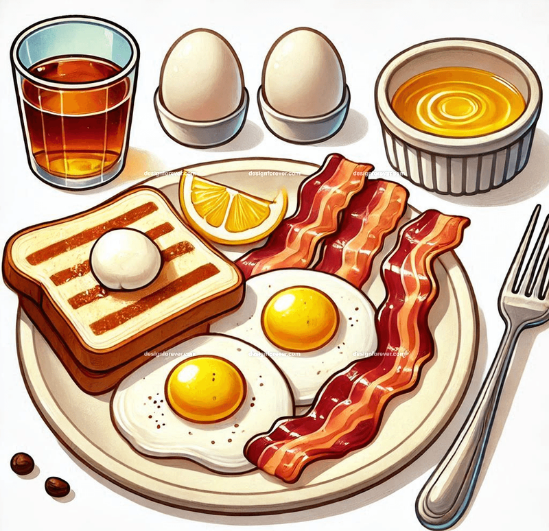 bacon and eggs