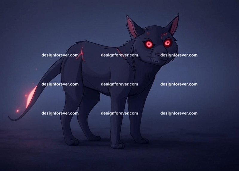 Cursed Beasts – Anthropomorphic characters with dark, haunting designs, such as glowing eyes or eerie scars