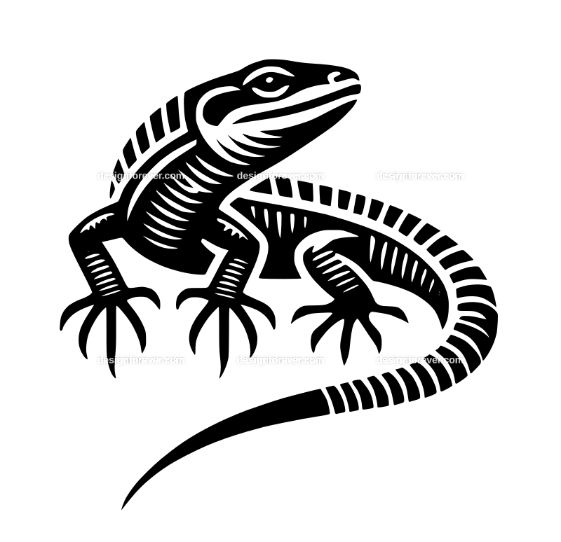 lizard graphic logo
