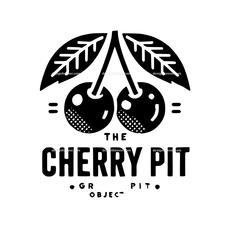 the cherry pit graphic logo