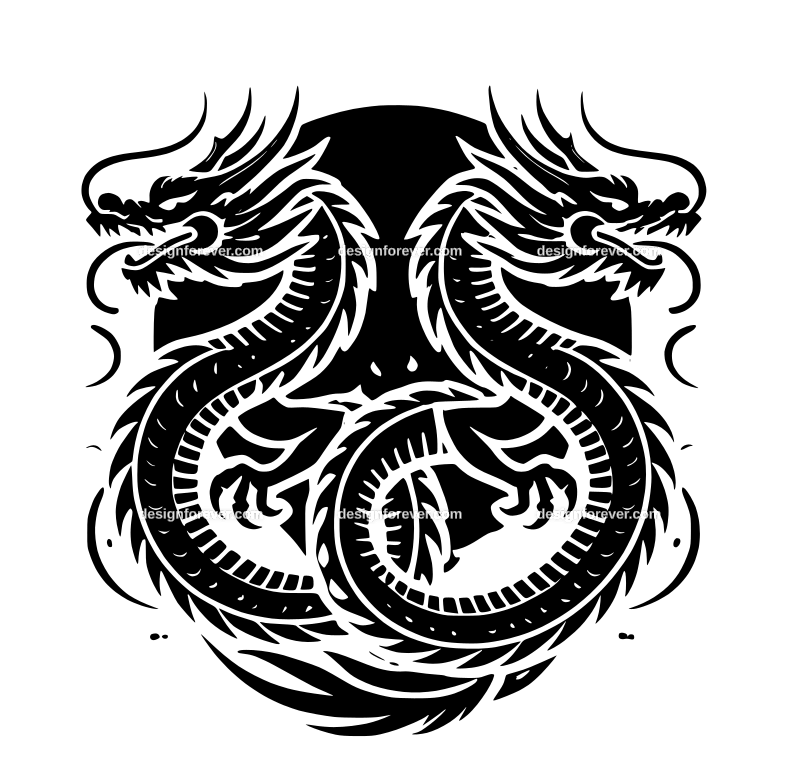 dragon tattoo graphic logo