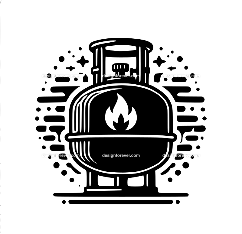 propane tank graphic logo