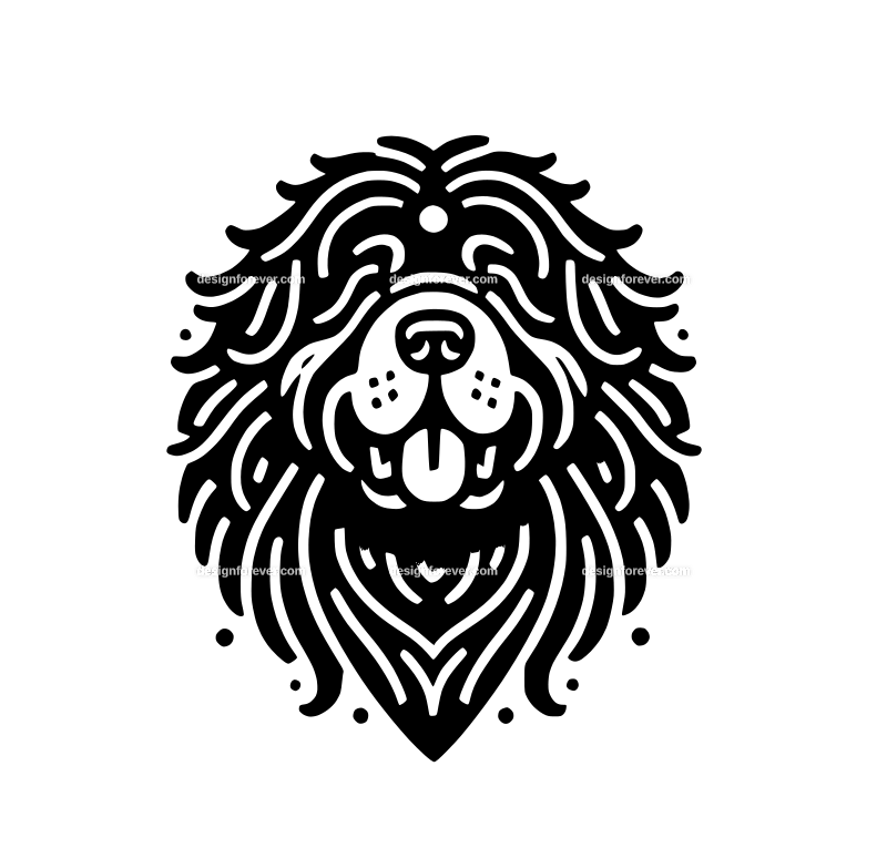 Tibetan Mastiff graphic logo