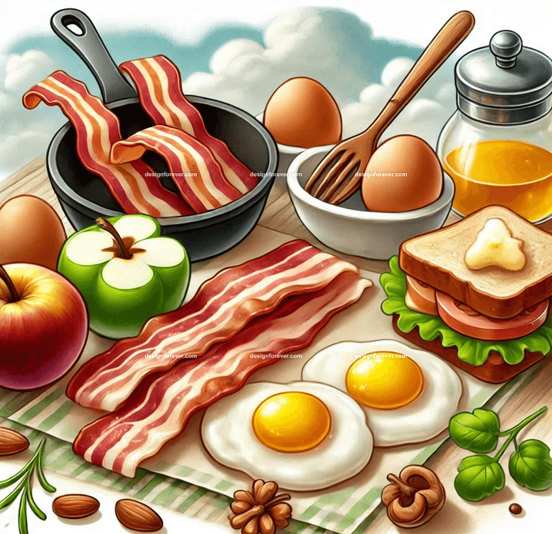 bacon and eggs