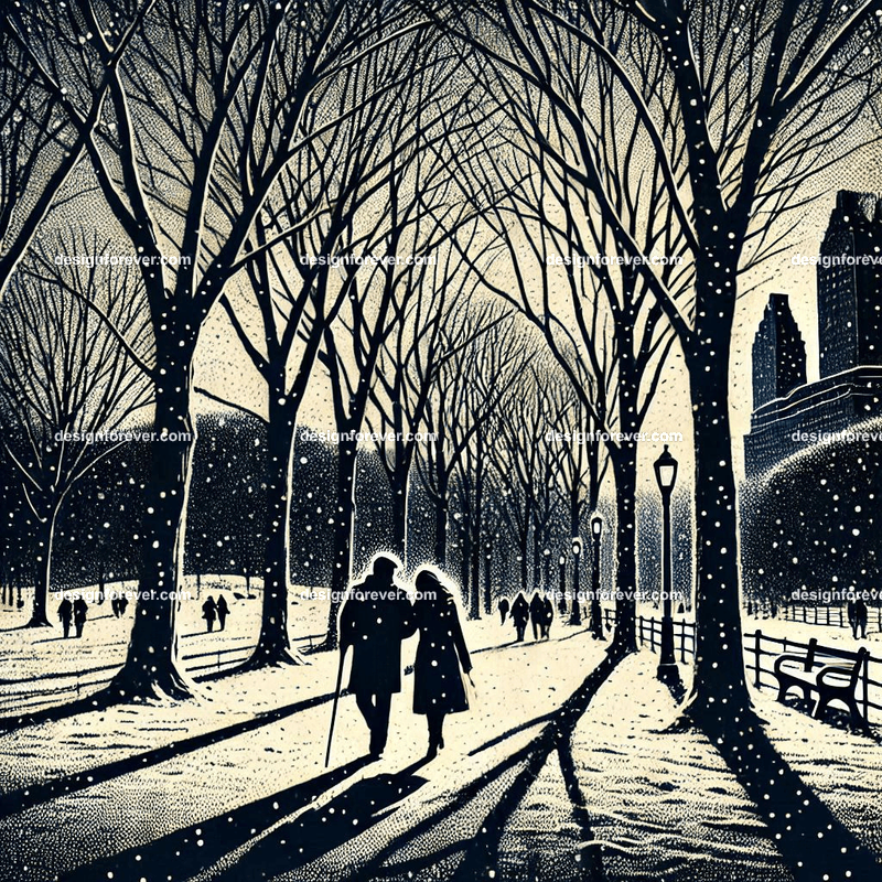 couple taking walk at central park