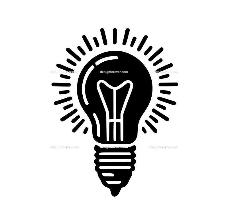 led bulb graphic logo