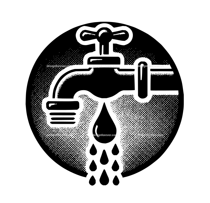 leaky facuet graphic logo