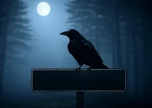 flying crow bar sign