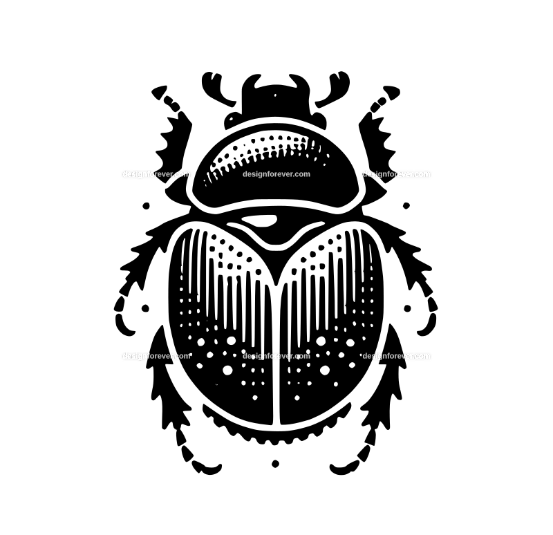 Dung Beetle graphic logo