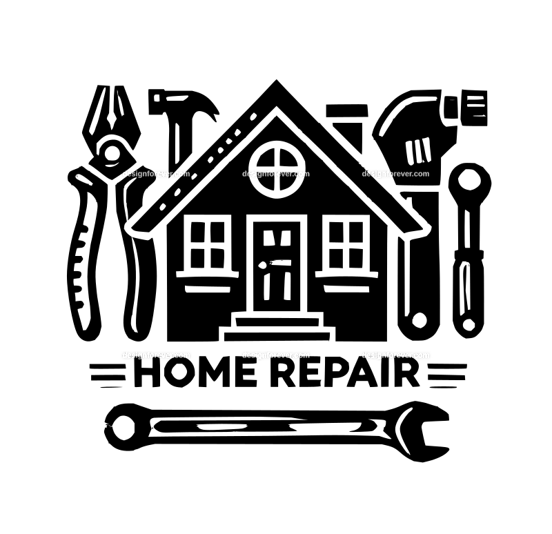 home repair graphic logo