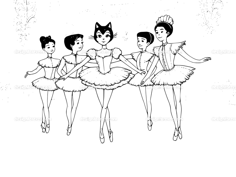 ms cat going to ballet with friends