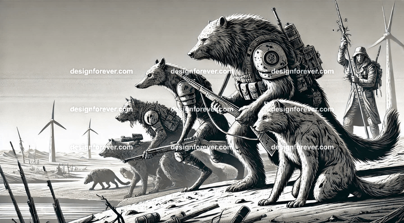 Animals as wasteland warriors