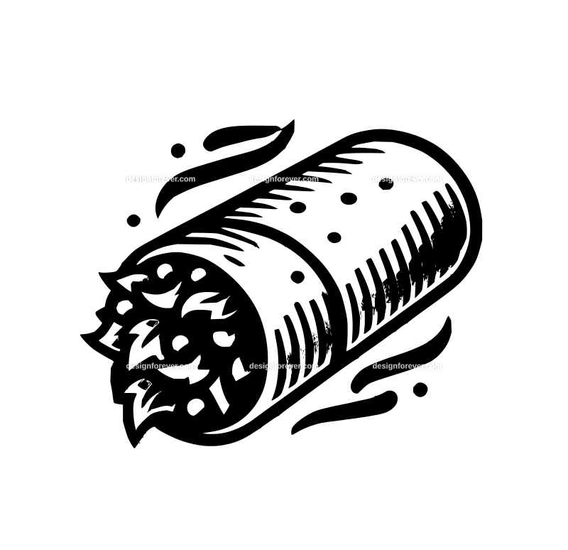 burrito graphic logo