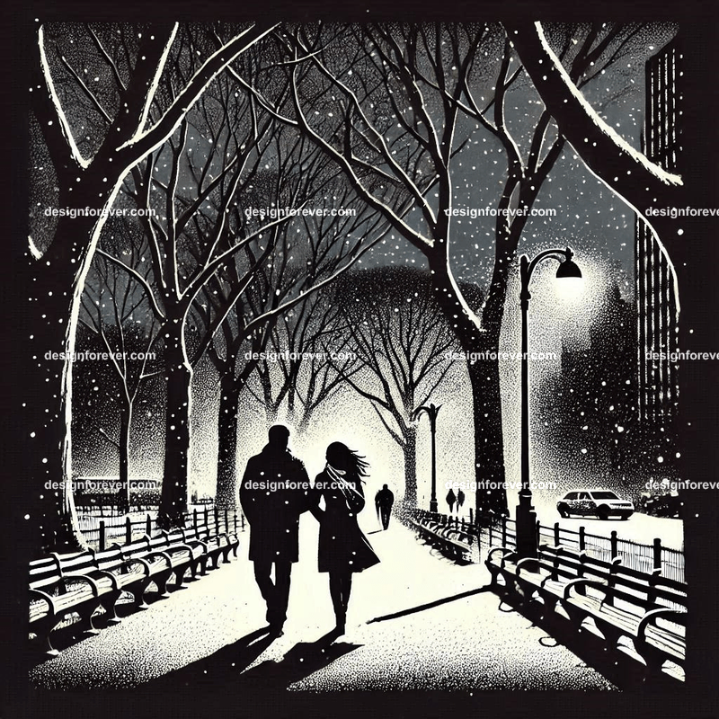 couple taking walk at central park